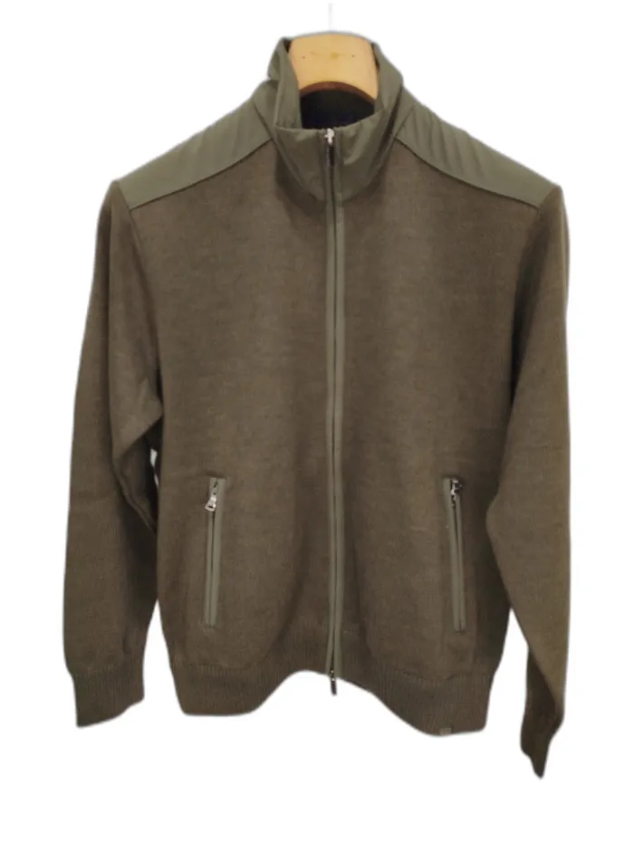 Maglione Paul & Shark Verde con Zip