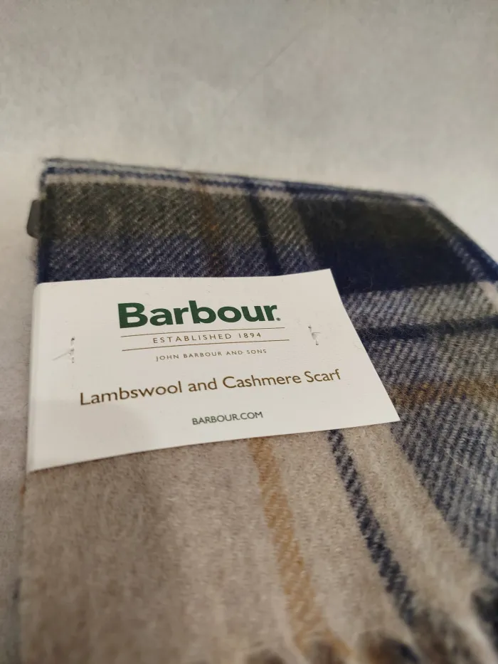Sciarpa in cashmere e lana Barbour