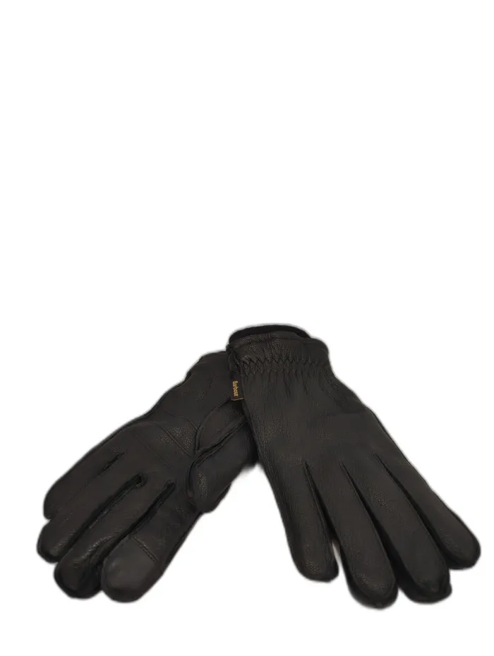 Guanti in Pelle Neri Barbour