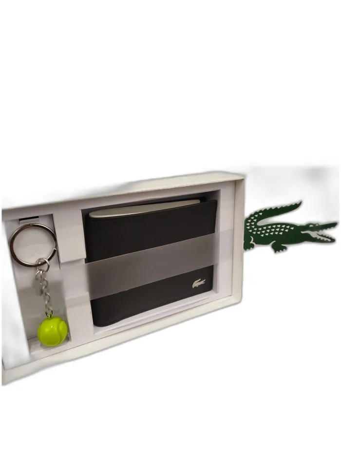 Set Portafoglio e Portachiavi Lacoste