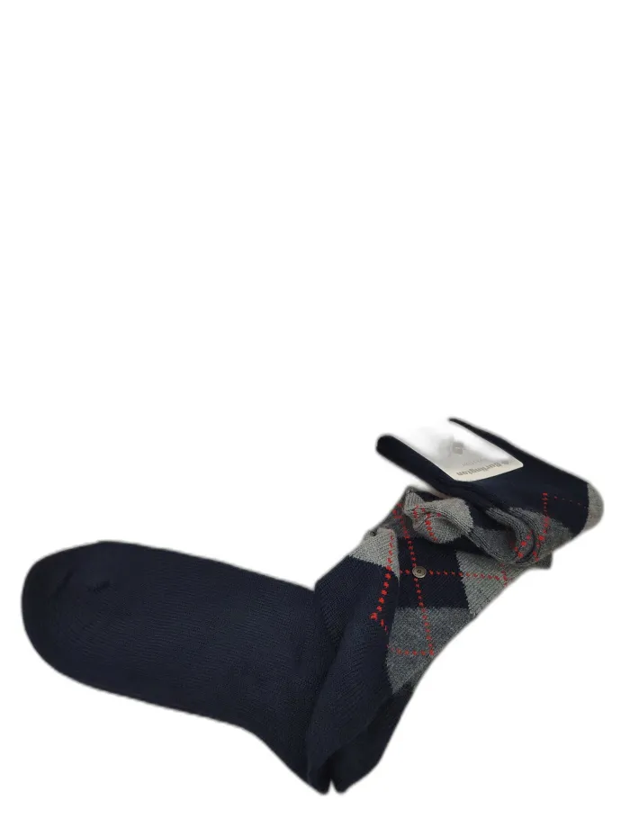 Calze Argyle Blu e Grigio