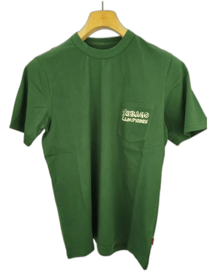 Sebago T-Shirt Verde con Stampa