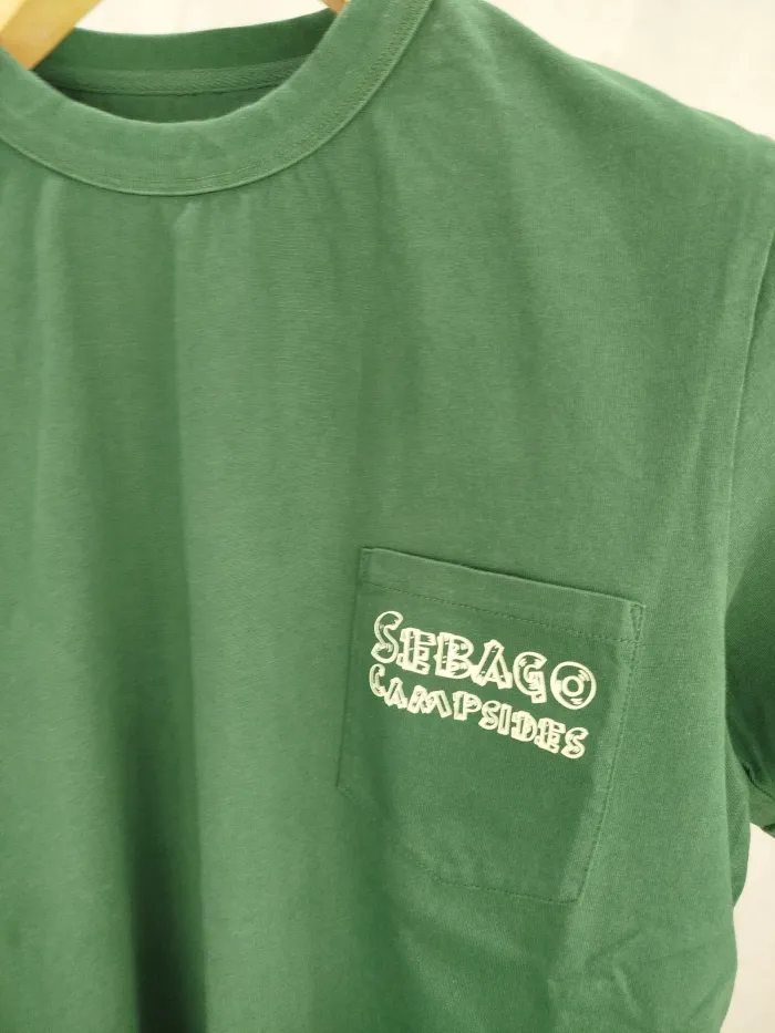Sebago T-Shirt Verde con Stampa