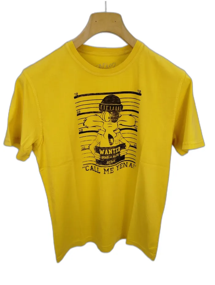 Bl'ker T-shirt gialla 'Call Me Yena'