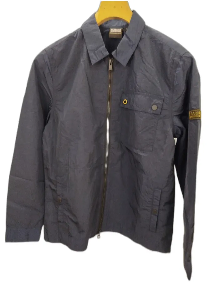  Barbour International Overshirt Blu impermeabile 
