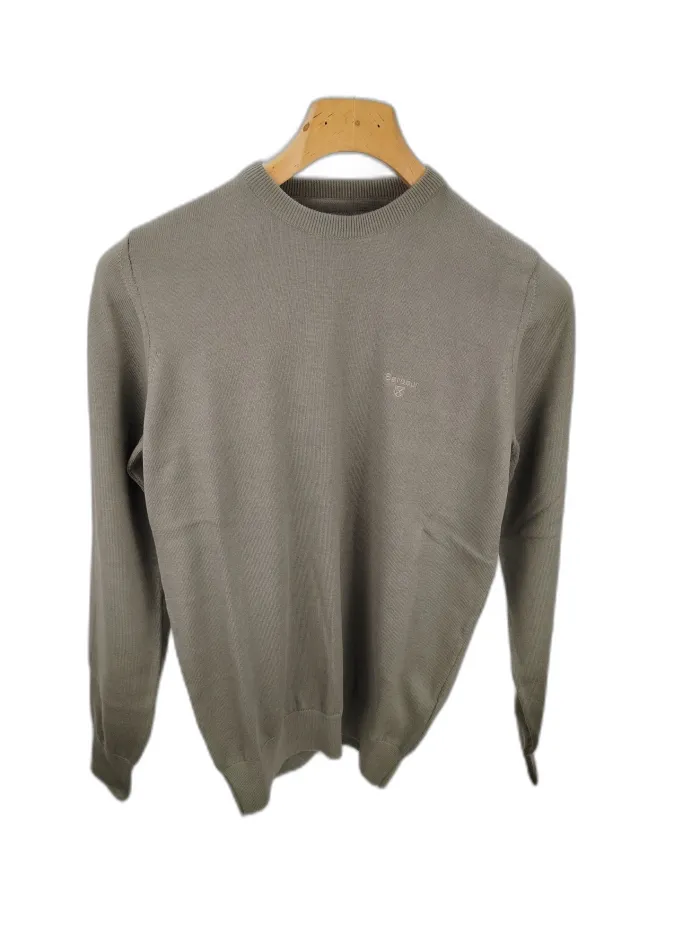  Barbour Maglione Verde Salvia Cotone