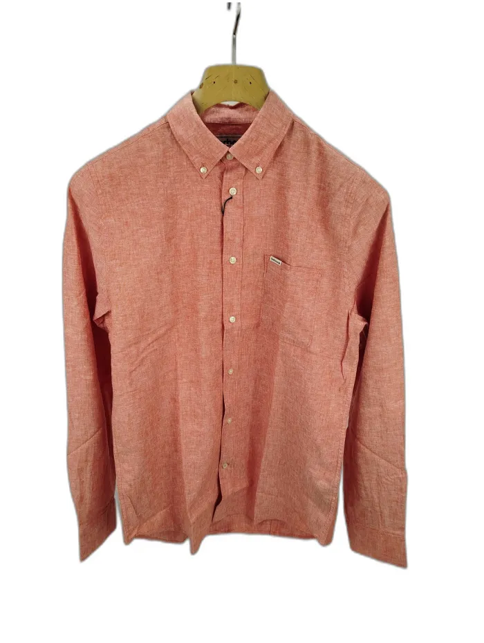 Barbour Camicia in lino Rossa