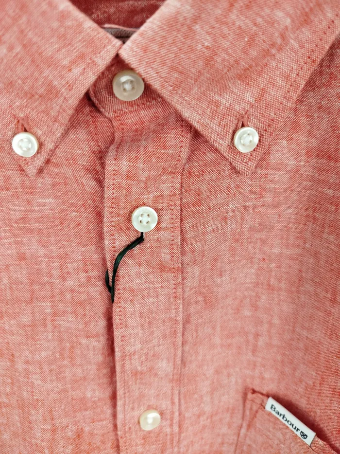 Barbour Camicia in lino Rossa