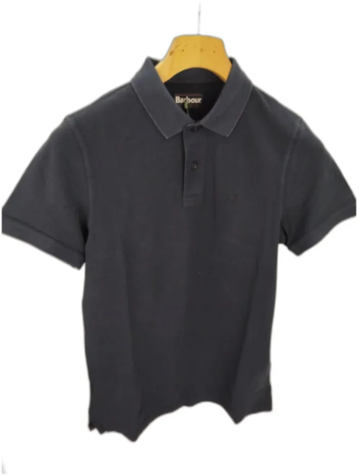  Barbour Polo Blu Notte stone washed 
