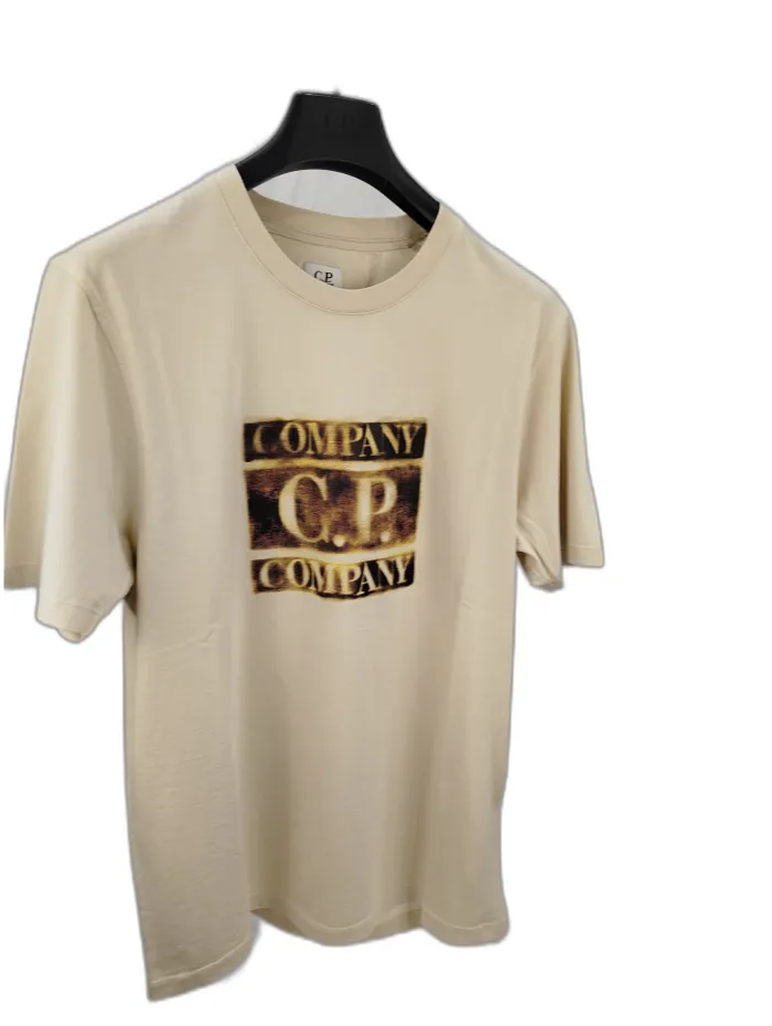 C.P. Company T-Shirt colore beige chiaro