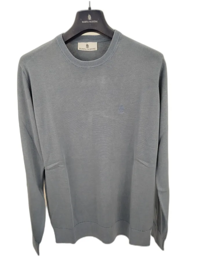Marina Yachting Maglione Celeste in Cotone