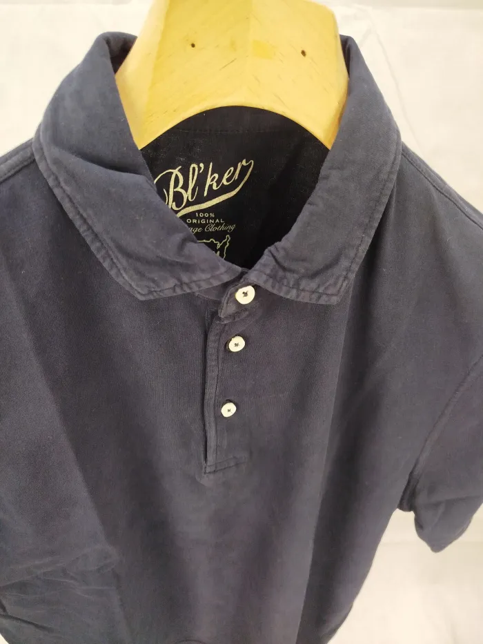 Bl'ker Polo in cotone colore Blu