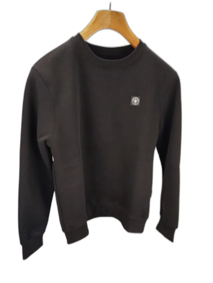 Felpa Nera Three Stroke