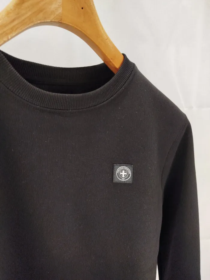 Felpa Nera Three Stroke