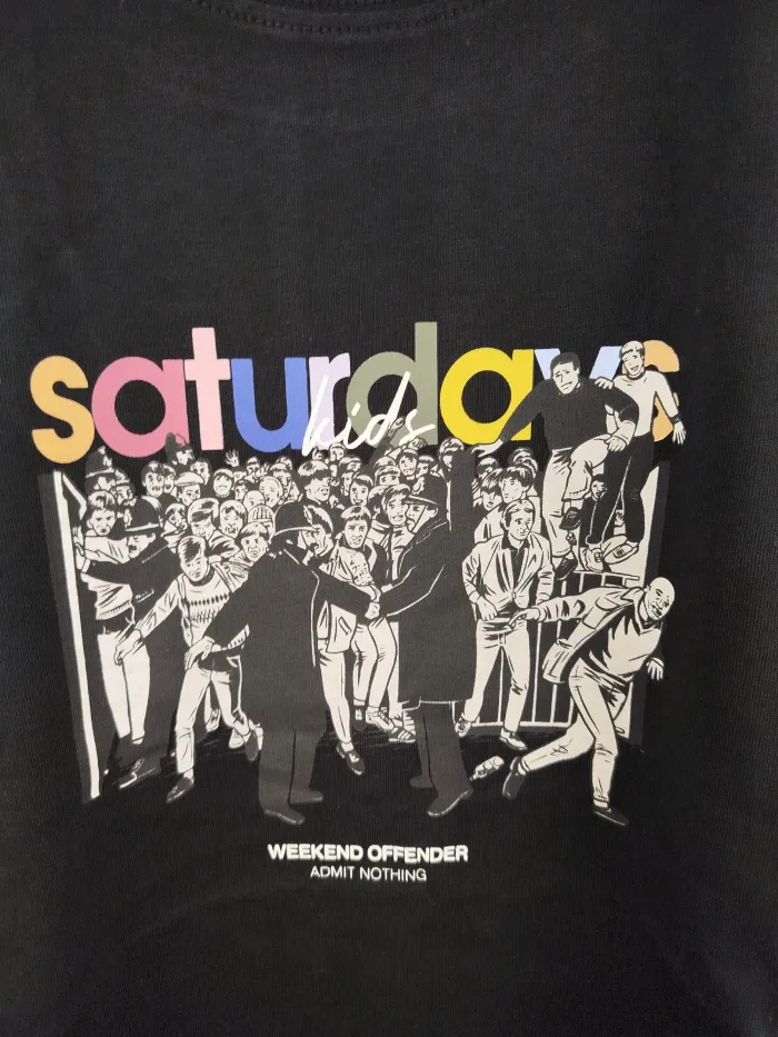 Weekend Offender T-shirt Saturday kids nera 
