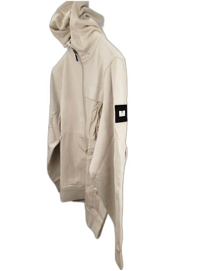 Weekend Offender Felpa  Cappuccio full zip Beige