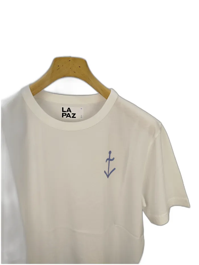  La Paz T-shirt Bianca con Ancora 