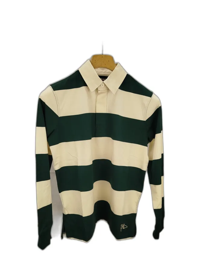 Sebago Polo Righe Verde e Panna