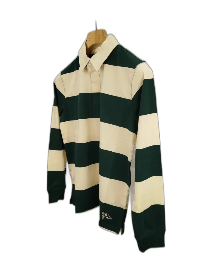 Sebago Polo Righe Verde e Panna