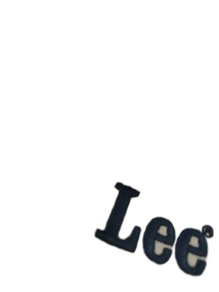 Lee T-shirt Panna con Logo Ricamato 