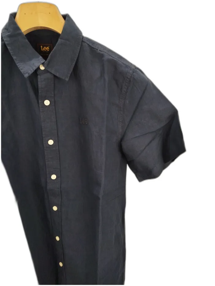 Lee Camicia Manica Corta Blu