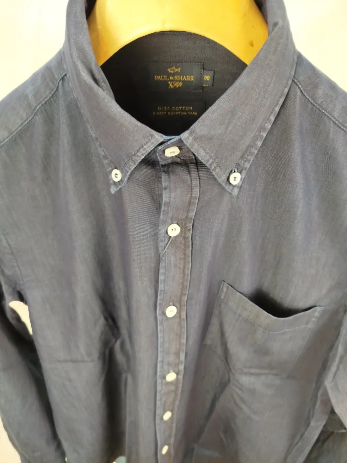 Paul & Shark Camicia  Giza Cotton  Blu