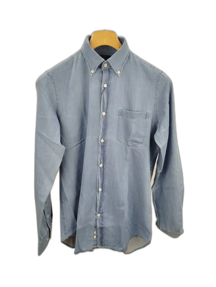 Paul & Shark Camicia Giza Cotton denim chiaro