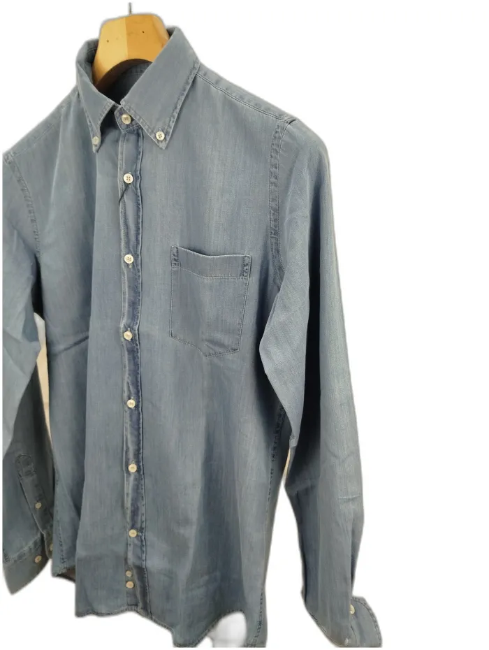 Paul & Shark Camicia Giza Cotton denim chiaro