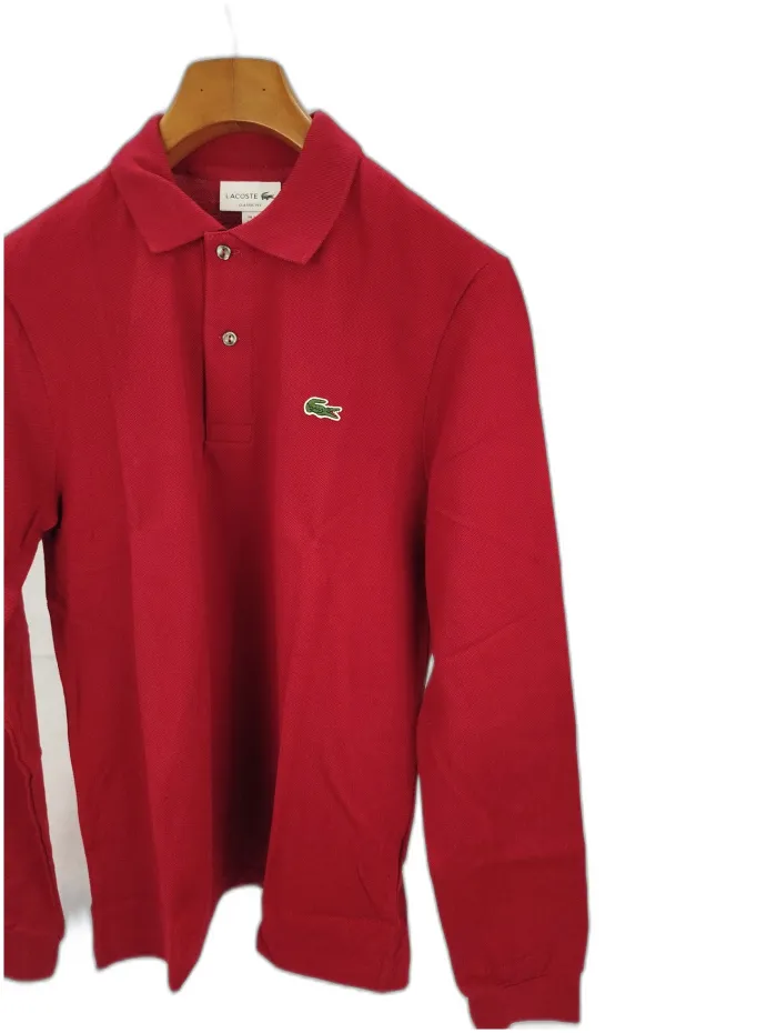 LacostePolo Manica Lunga Rossa