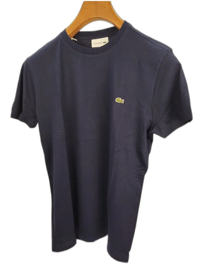 Lacoste T-shirt in cotone Pima Blu Scuro