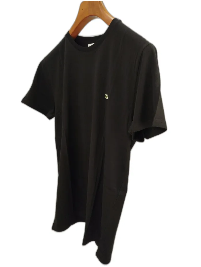 Lacoste T-shirt Cotone Pima Nero