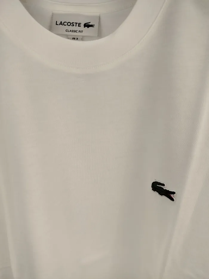 Lacoste T-shirt Bianca Classic Fit