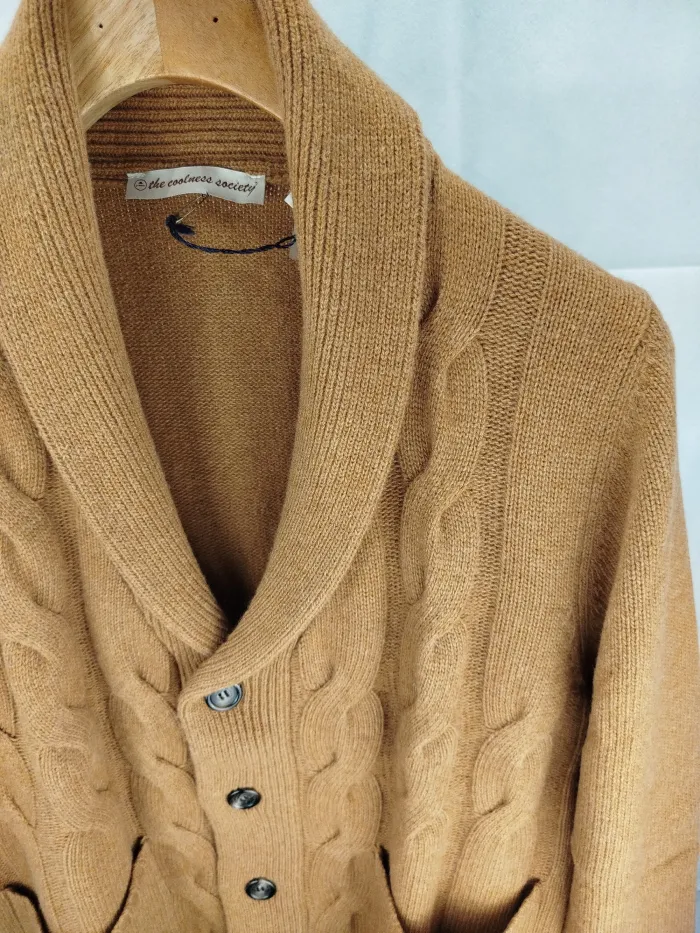 Cardigan Trecce Caramello