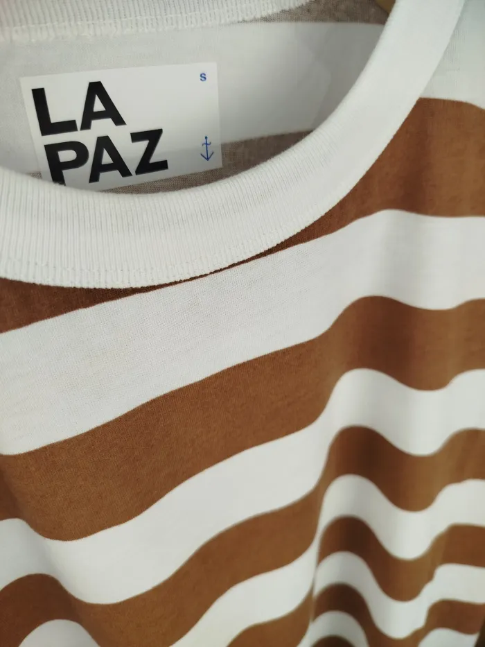 La Paz T-shirt righe marroni
