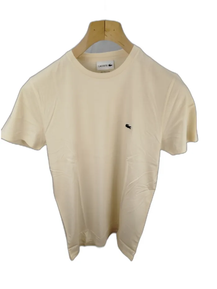 Lacoste T-shirt in cotone Pima beige