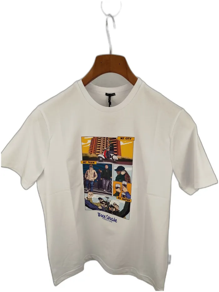 Three Stroke T-shirt My City My Team My Mates  