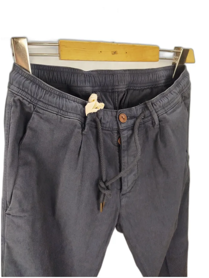 Modfitters Pantaloni Bristol Lino/Cotone Blu