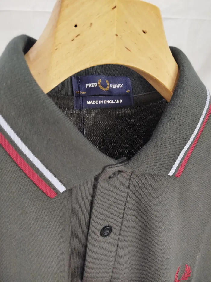 Fred Perry Polo M12 Made in England Verde