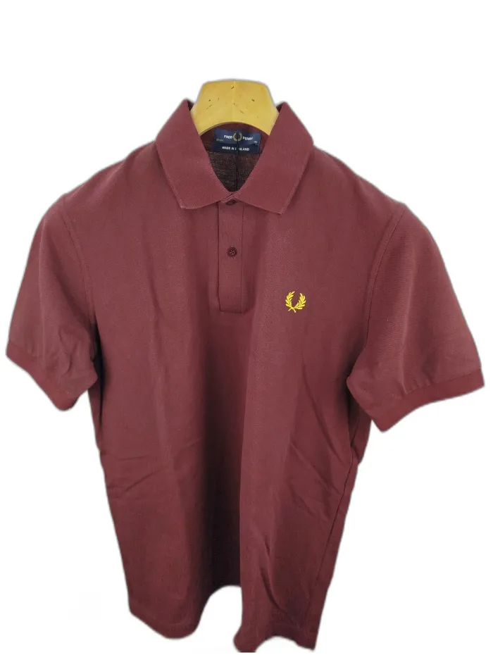 Fred Perry Polo M3 made in England Bordeaux