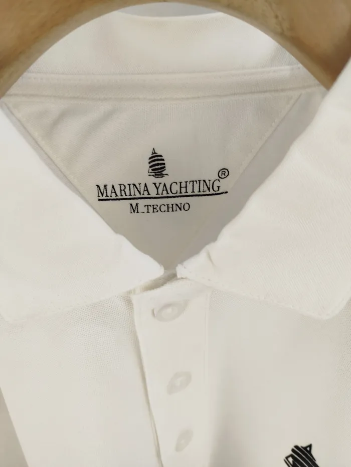 Marina Yachting Polo in tessuto tecnico Bianco