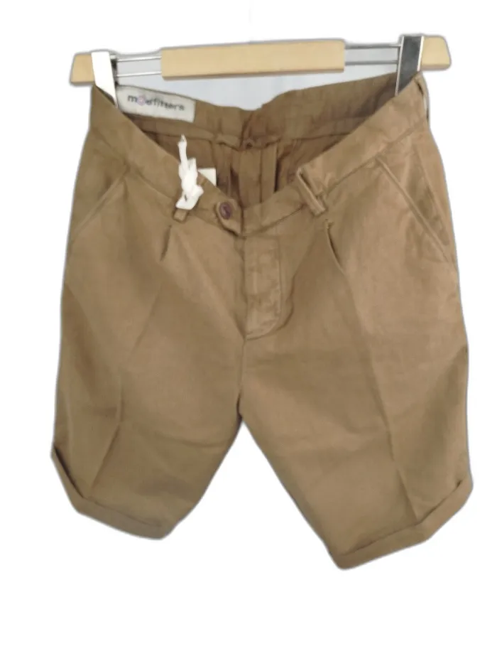 Modfitters Bermuda Lino/Cotone Marrone