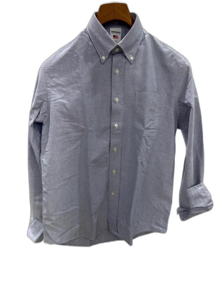 Camicia Sebago in Cotone Oxford Celeste