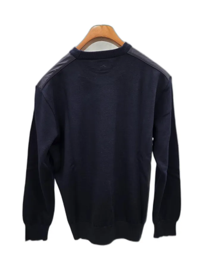 Maglione Paul & Shark con dettagli in pelle
