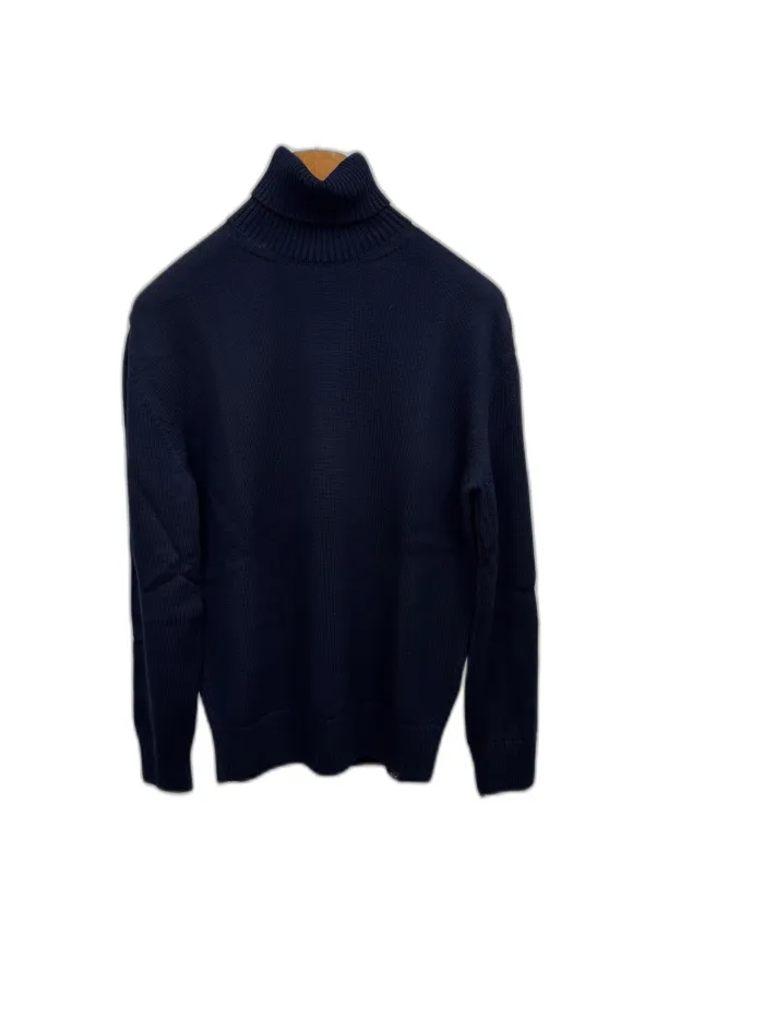 Maglione Blu con Collo Alto Paul & Shark