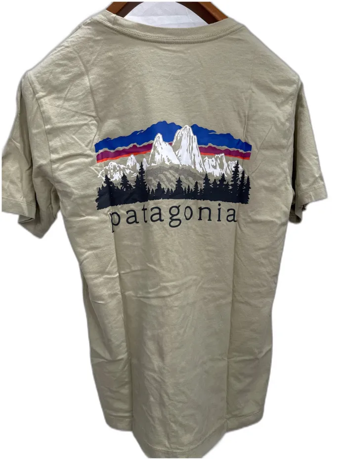 T-shirt Patagonia grafica montagna