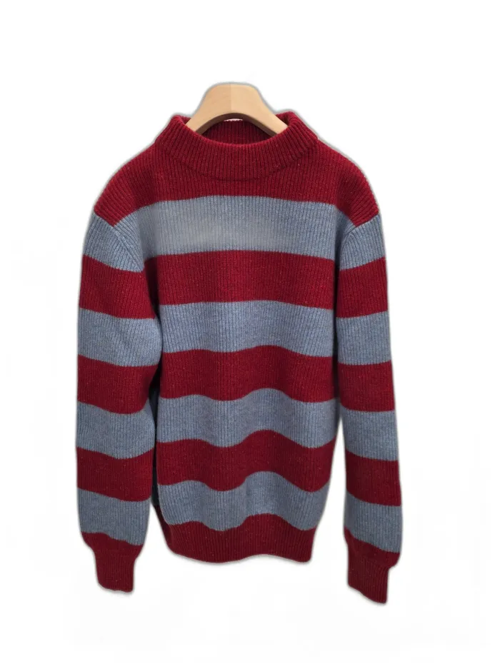 Maglione Gallia Righe Rosse e Blu