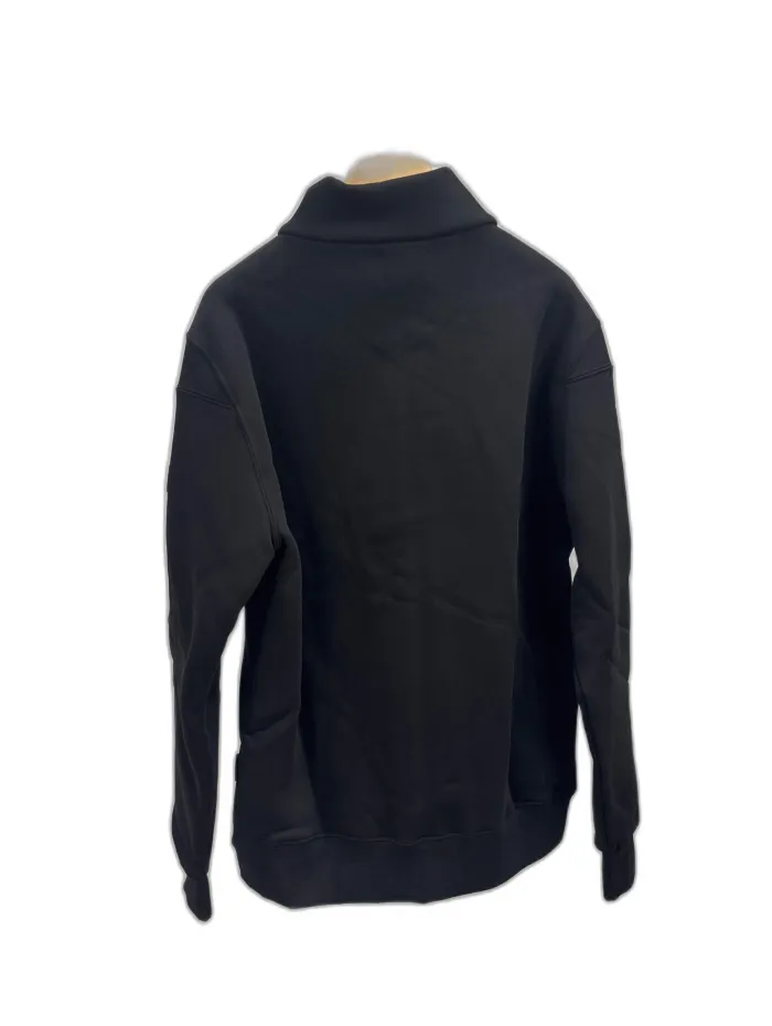 Felpa Three Stroke Nera con Zip