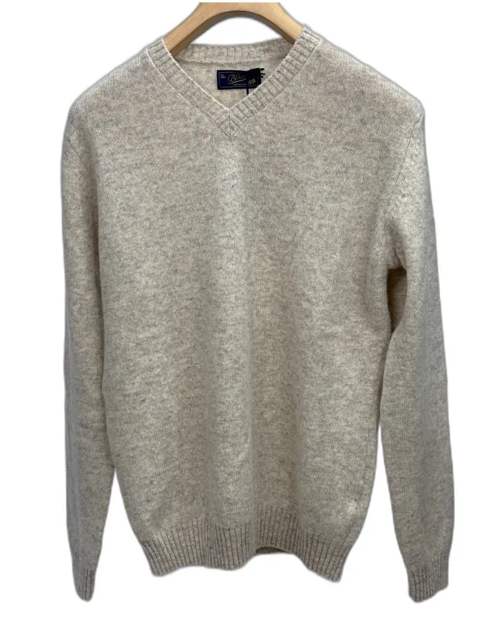 Maglione V Collo Pura Lana Bl'ker