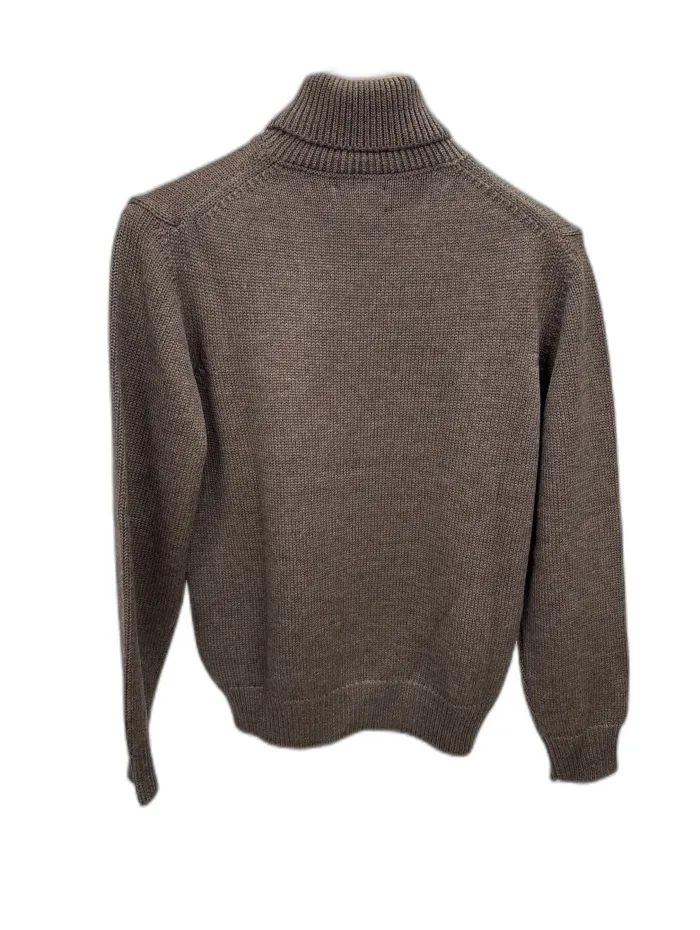 Maglione Collo Alto Marrone