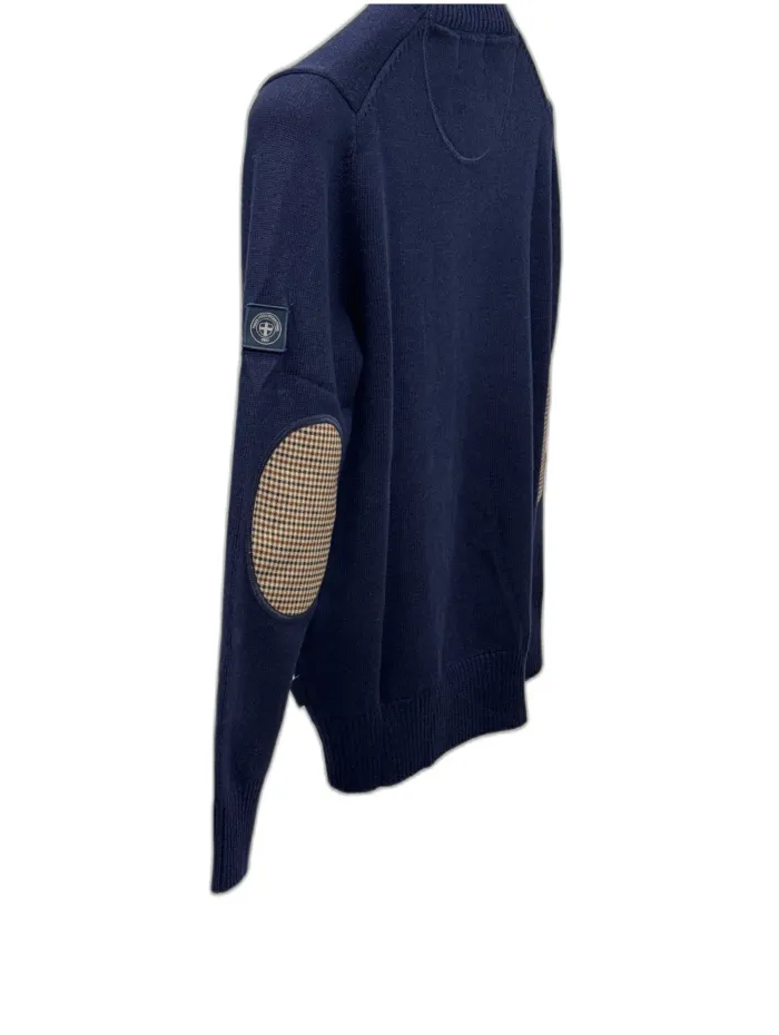 Maglione Navy Three Stroke